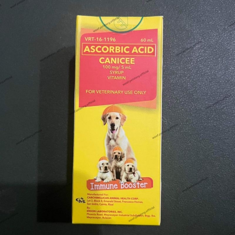 Canicee Ascorbic Acid Vitamin Supplement Syrup for Dogs Puppies
