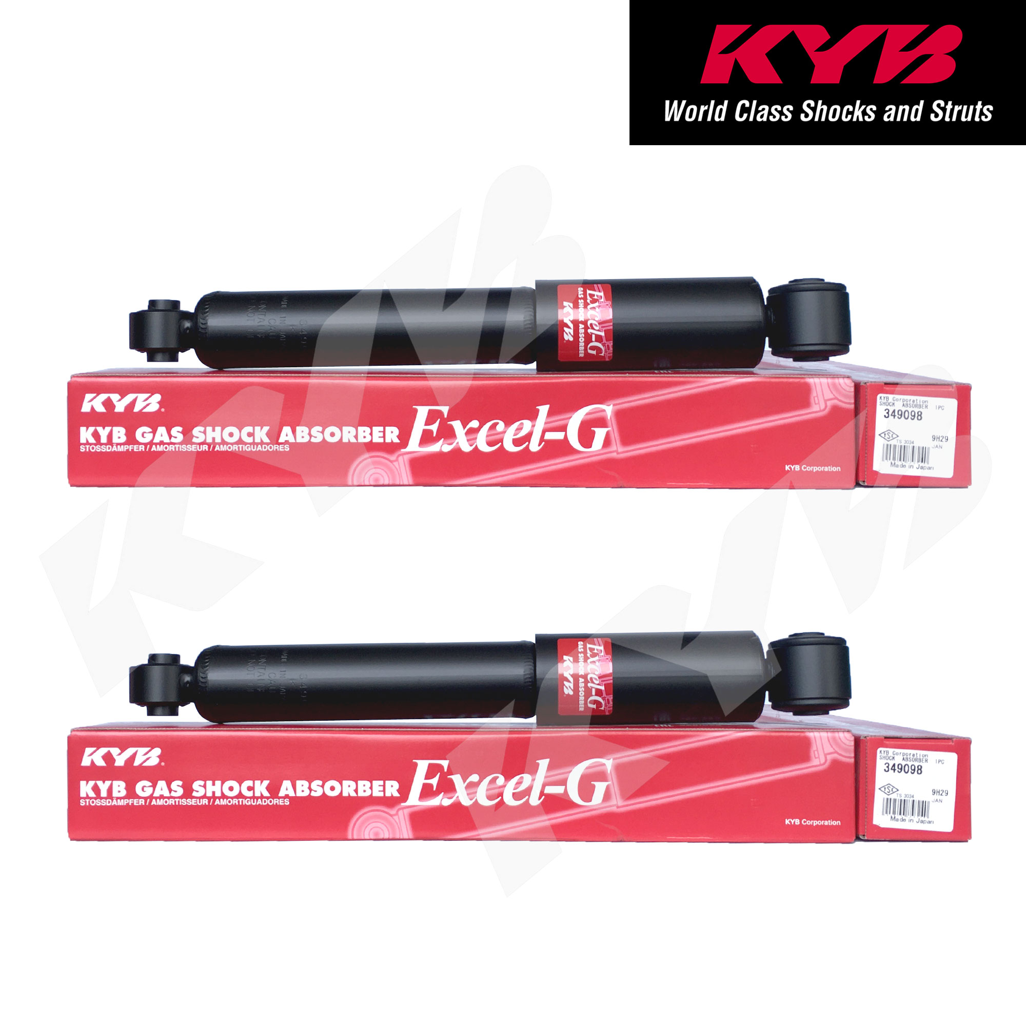 KYB 349098 for Hyundai Accent 2011 - 2018 Set of 2 Rear Gas Shock ...