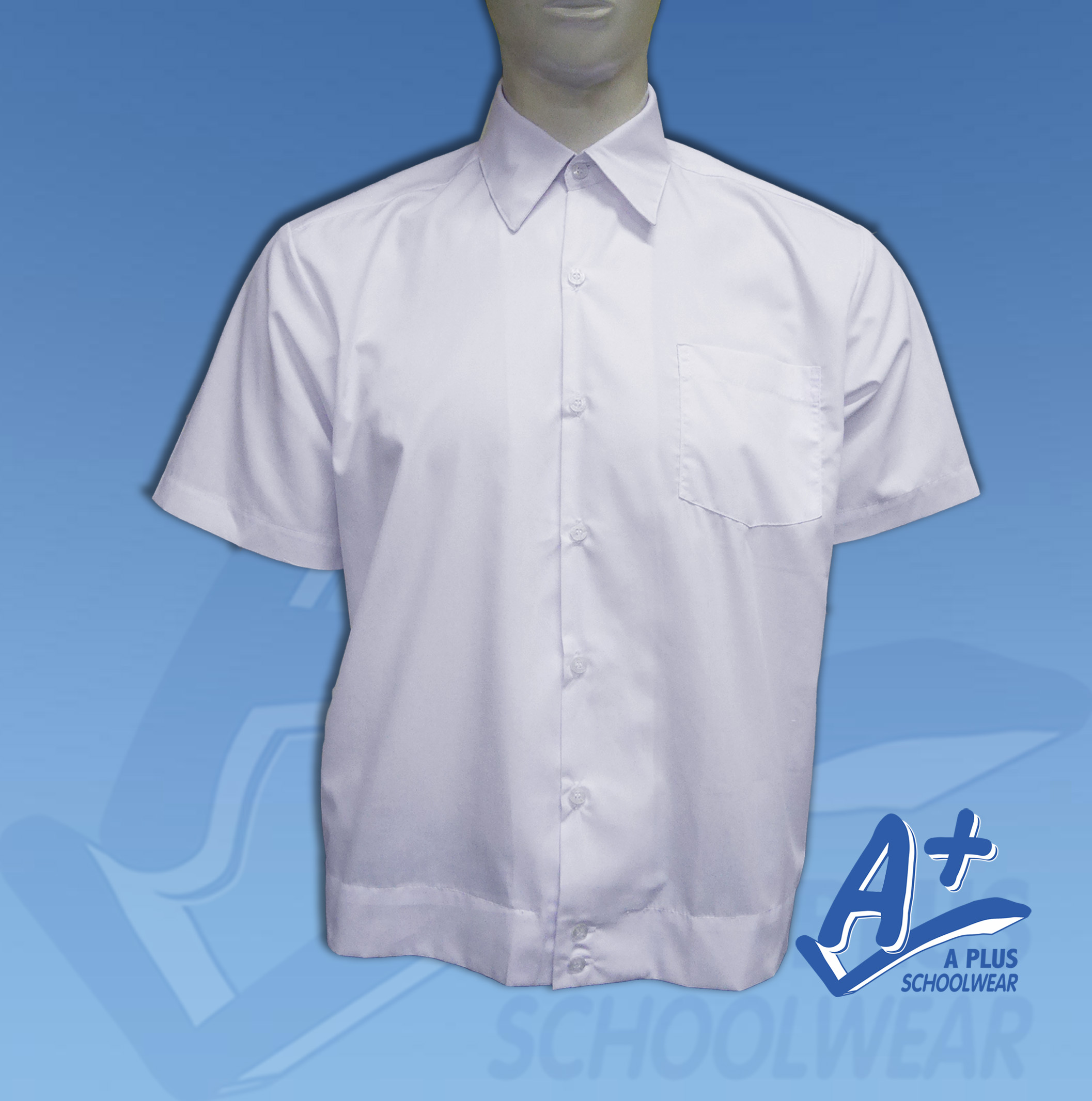 A+ Schoolwear Teens/Mens School Uniform White Polo with Jack (XS to 5XL ...