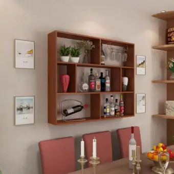 Minimalist Modern Wine Cabinet Frame Hotel Wine Rack Wall Hangers