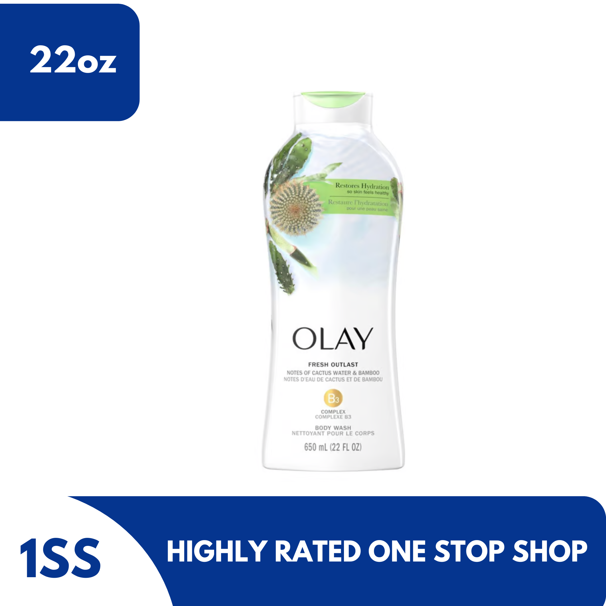 Olay Body Wash Cactus and Bamboo, 22oz Lazada PH