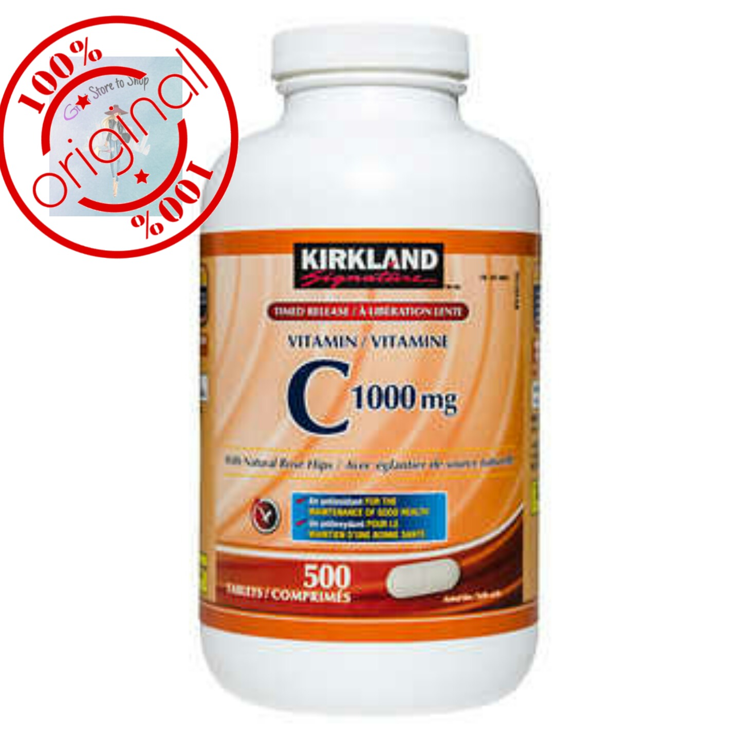Kirkland Signature Vitamin C 1000 Mg 500 Tablets Expiry 7 23 Lazada Ph