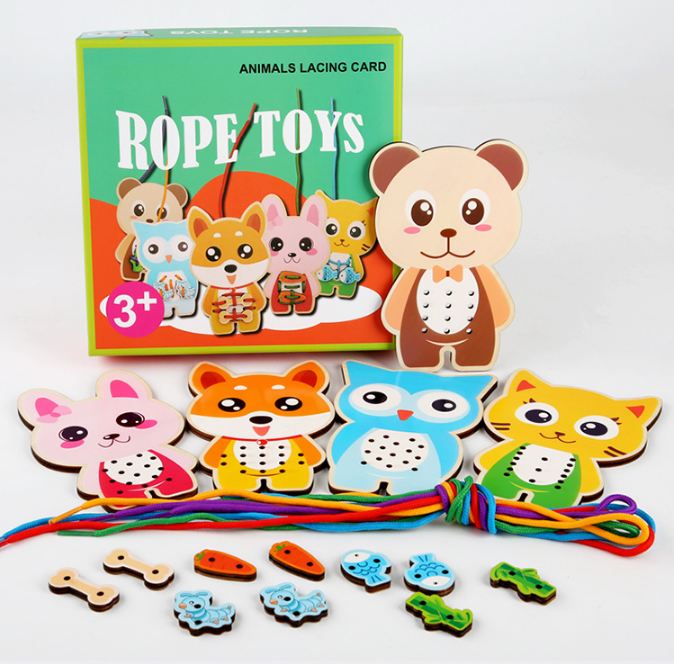 ToyBoxPH Rope Lacing Tie Tying Toys Educational Puzzle | Lazada PH