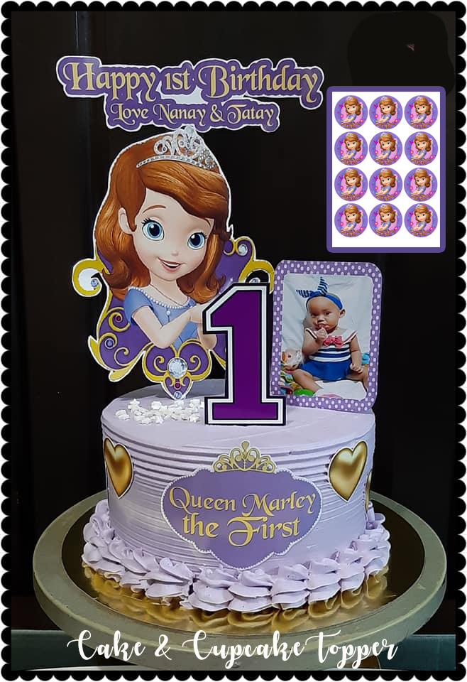 SOFIA THE FIRST PERSONALIZED BIRTHDAY CAKE TOPPER EDIBLE WAFER PAPER 7.5