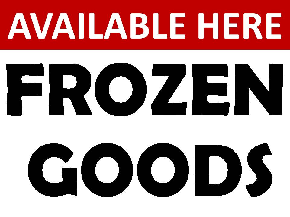 FROZEN GOOD LAMINATED SIGNAGE A4 SIZE | Lazada PH