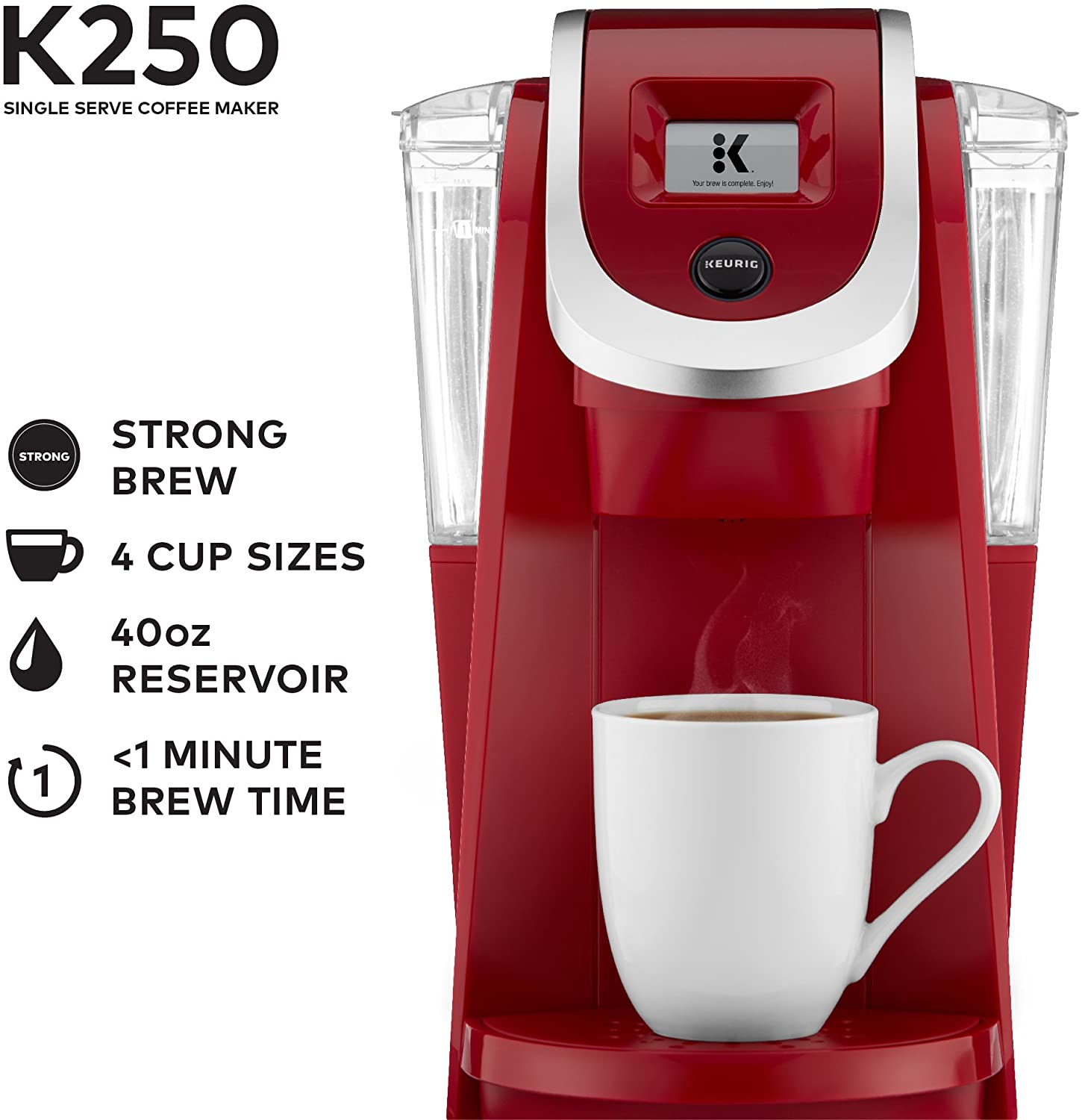 Keurig K250 Coffee Maker, Single Serve 
