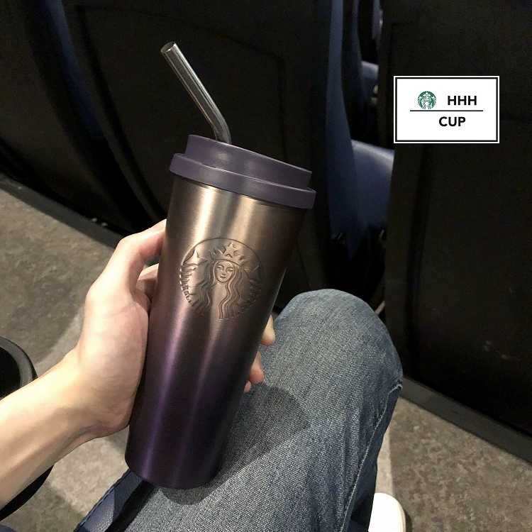 thermal cup with straw