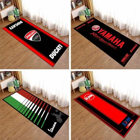 【Direct-sales】 Motorcycle Parking Mat Display Racing Carpets for Ohlins, Yamaha, BMW, Suzuki Anti-Slip Rugs