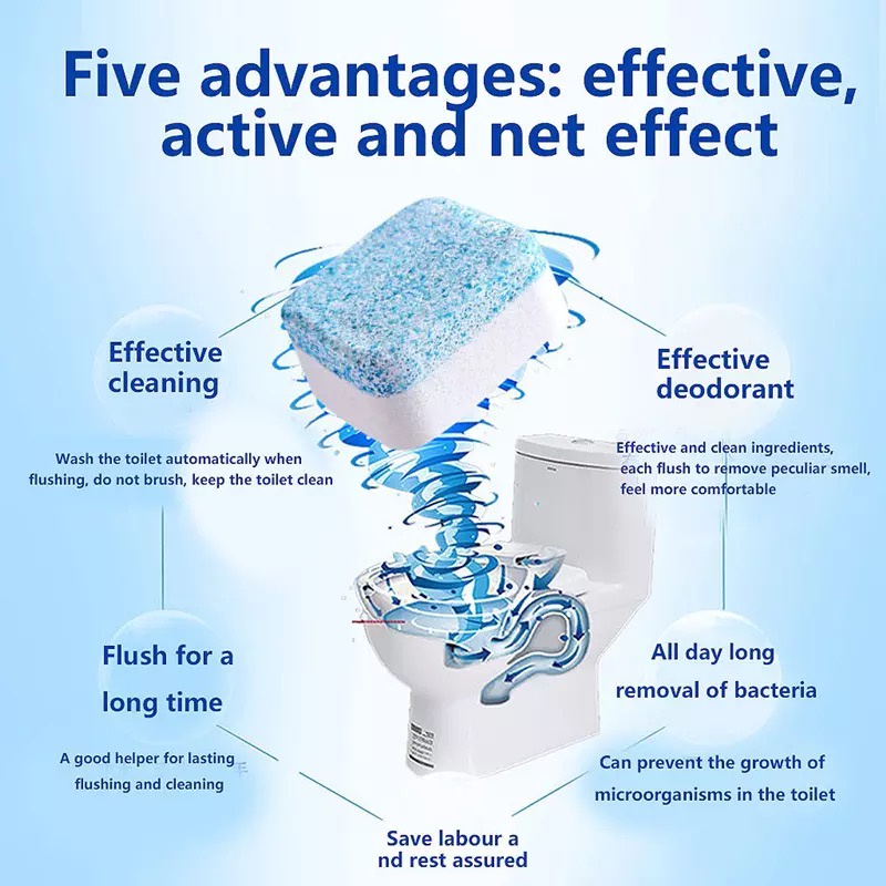 Toilet Cleaning Tablet Effervescent Toilet Cleaner Bleaching Deodorize