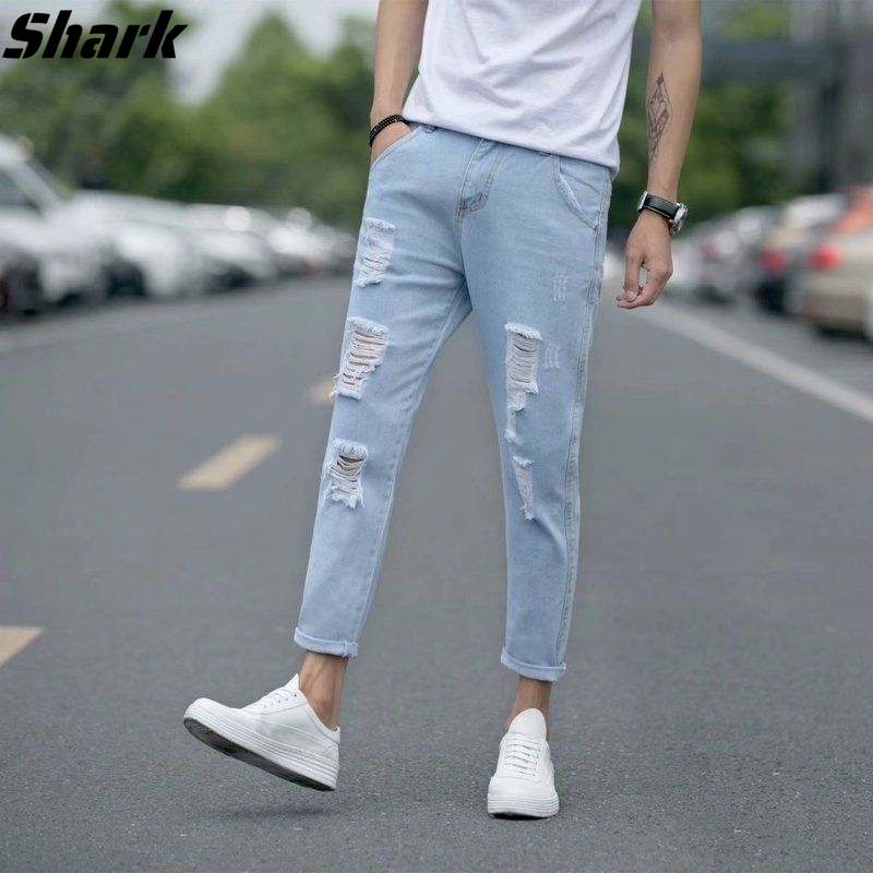 Shark Male pantalon pang lalaki Stretchable Jeans Men Original Loose ...