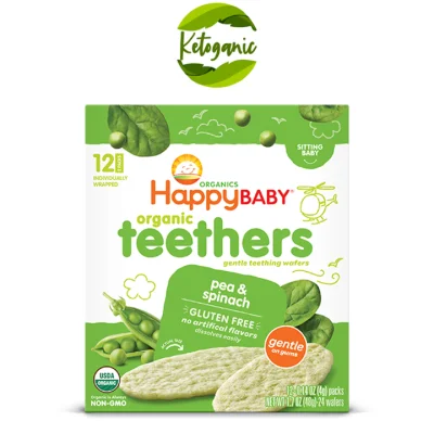 Happy Baby Organic Teethers Pea & Spinach