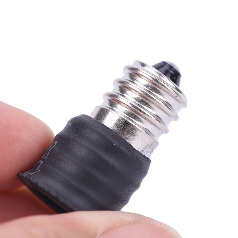 [Valen] 2pcs/10pcs Black E12 to E14 Bulb Converter LED Light Holder Lamp Adapter Socket