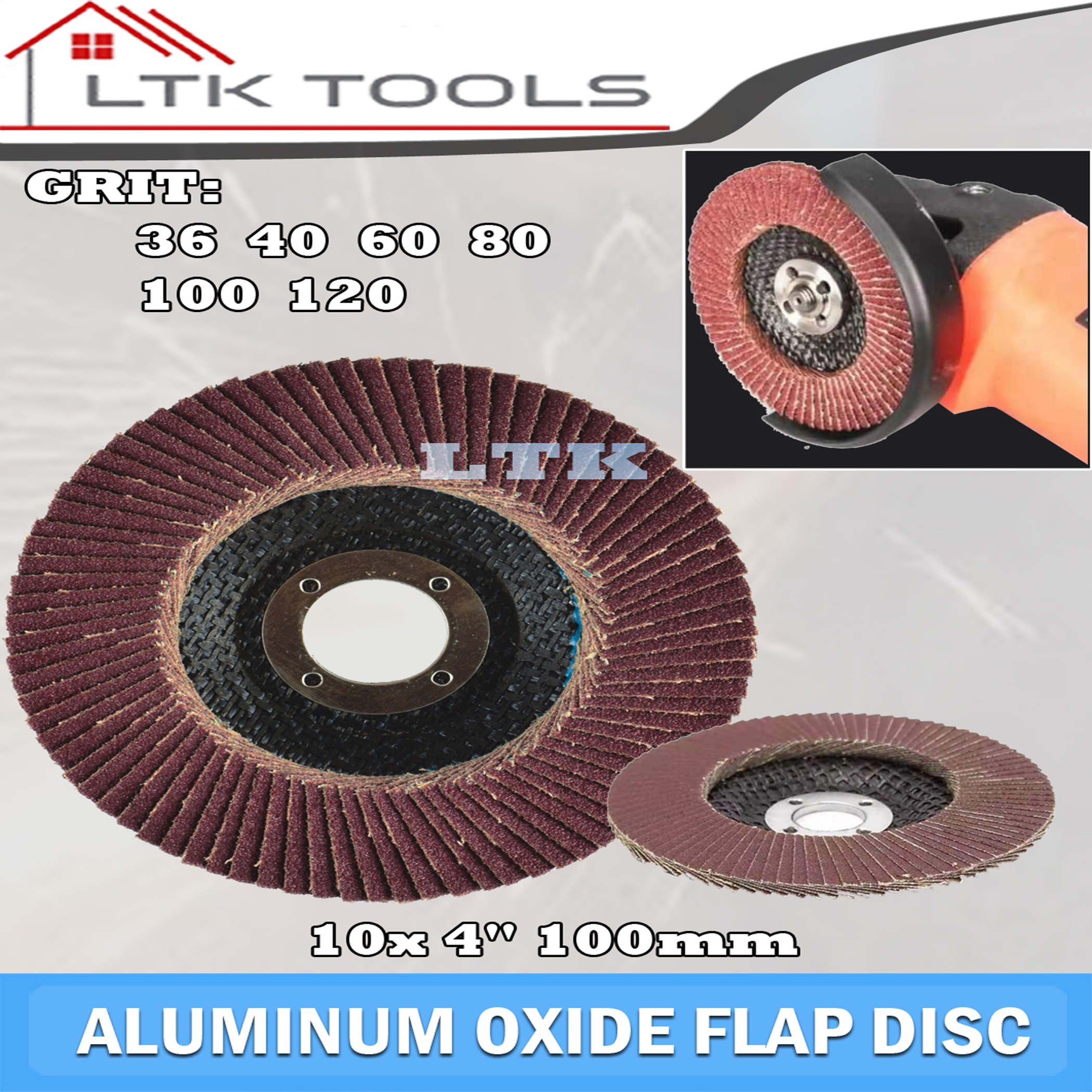 Business & Industrial 4" 100mm Flap Sanding Disc Round Sandpaper