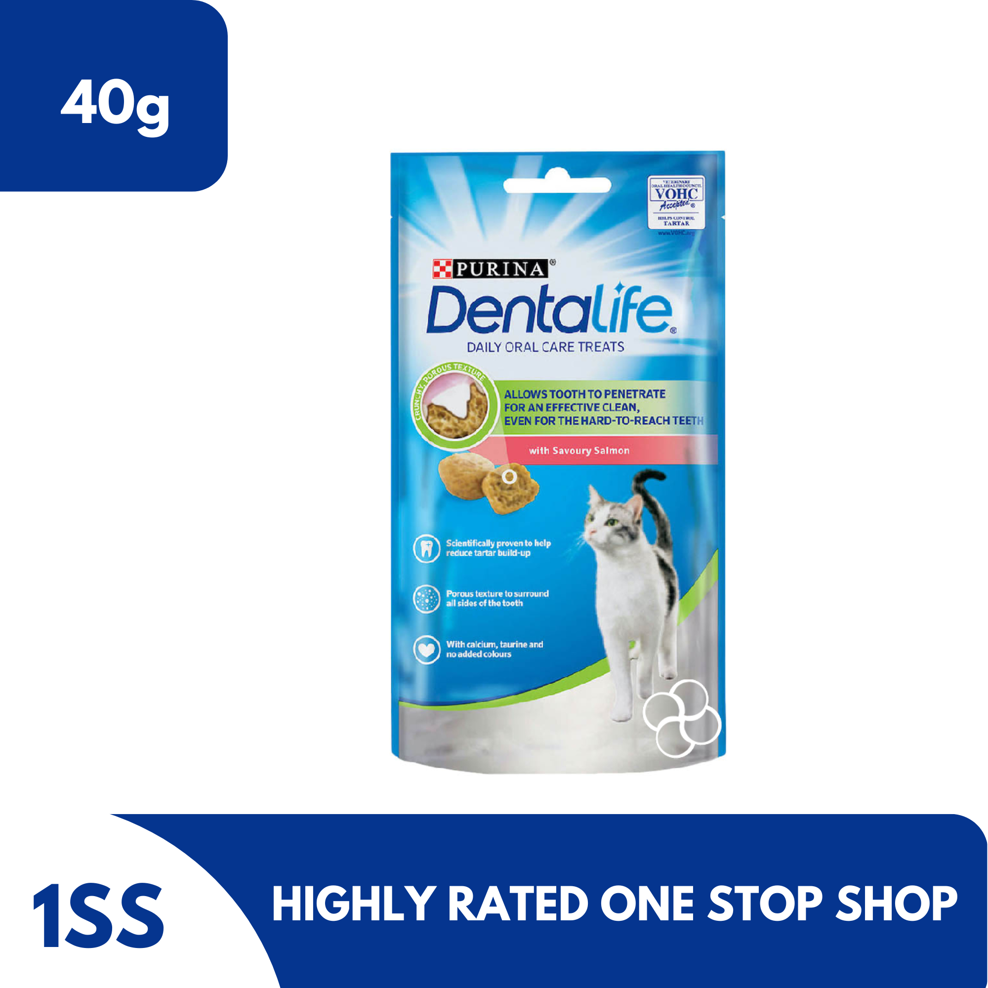 Purina Dentalife Salmon Cat Dental Treats, 40g Lazada PH