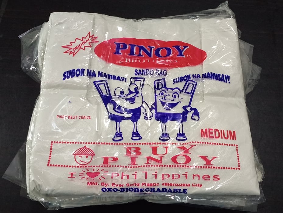 PINOY PLASTIC SANDO BAG WHITE (1PACK40pcs) Lazada PH