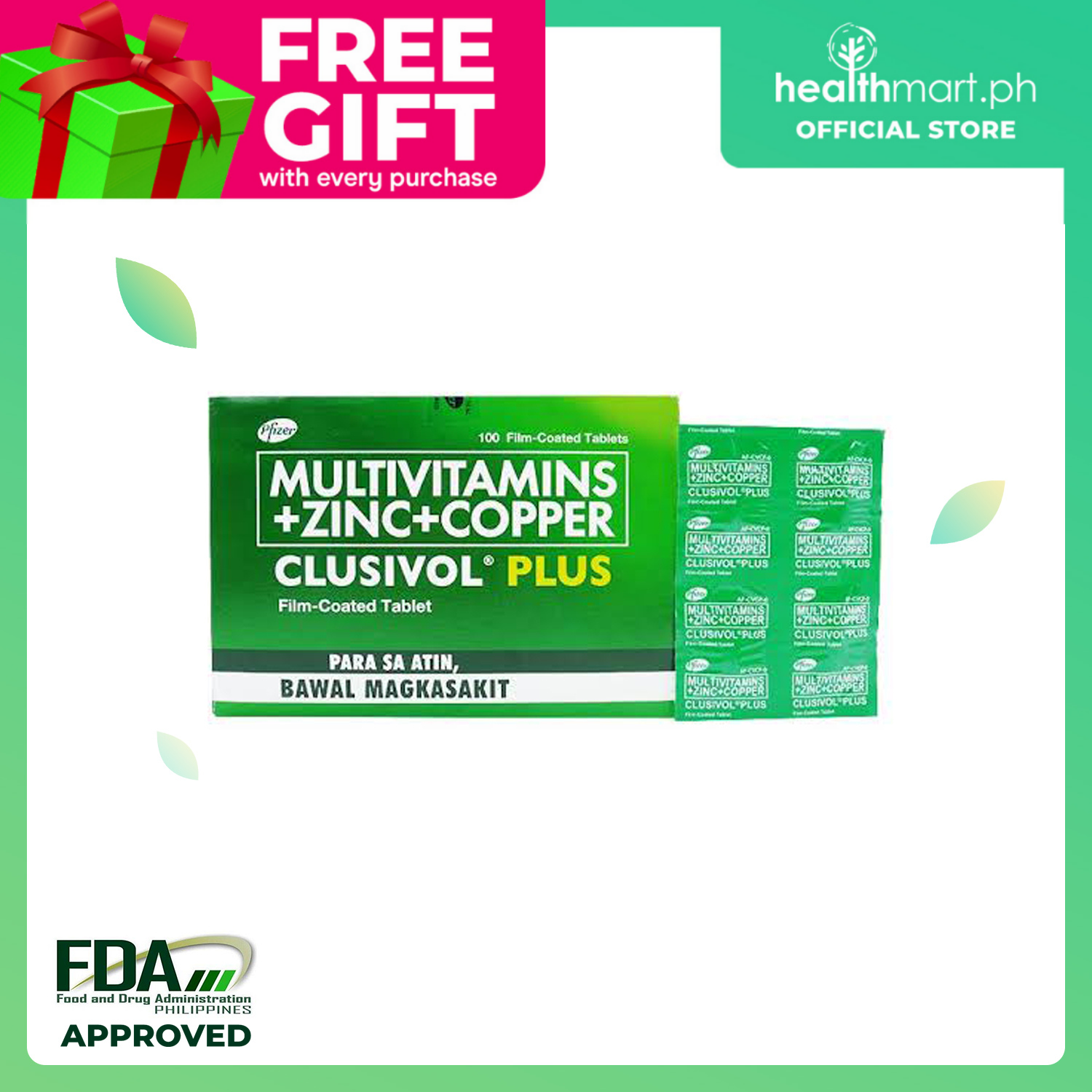 Clusivol Plus (100s) Multivitamins + Zinc + Copper Immunity Vitamins