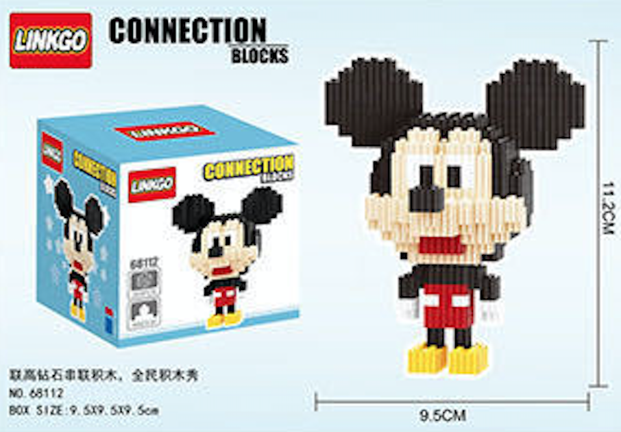 ToysWorld Linkgo The Famous Mouse Named Mikey Diamond Nano Block Mirco ...