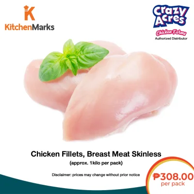 Crazy Acres Chicken Fillets, Breast Meat - Skinless