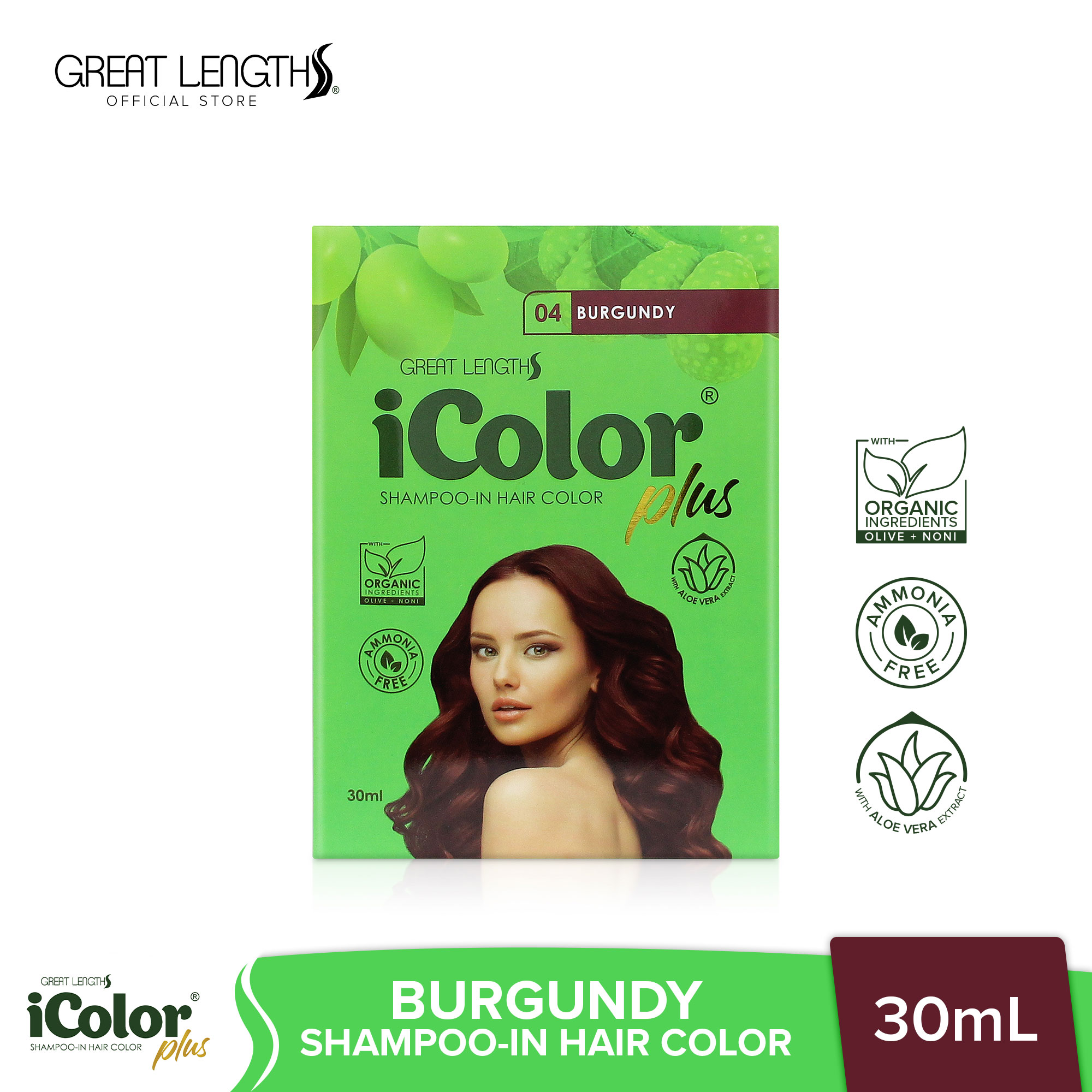 iColor Plus ShampooIn Hair Color Burgundy 30ml Sachet Lazada PH