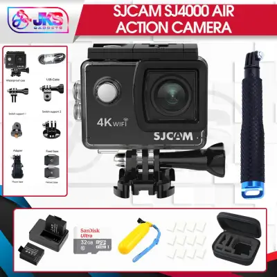 SJCAM SJ4000 AIR Action Camera Complete Package Full HD 4K WIFI Sport DV 2.0 Inch Screen (Black)