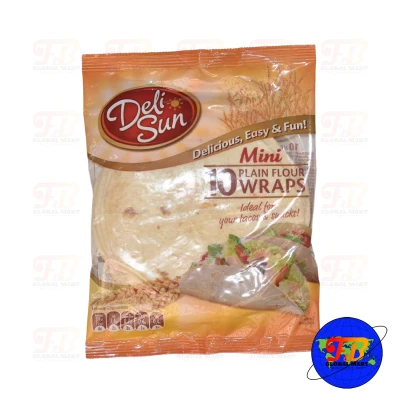 Deli Sun Mini Plain Flour 10 Wraps 250g