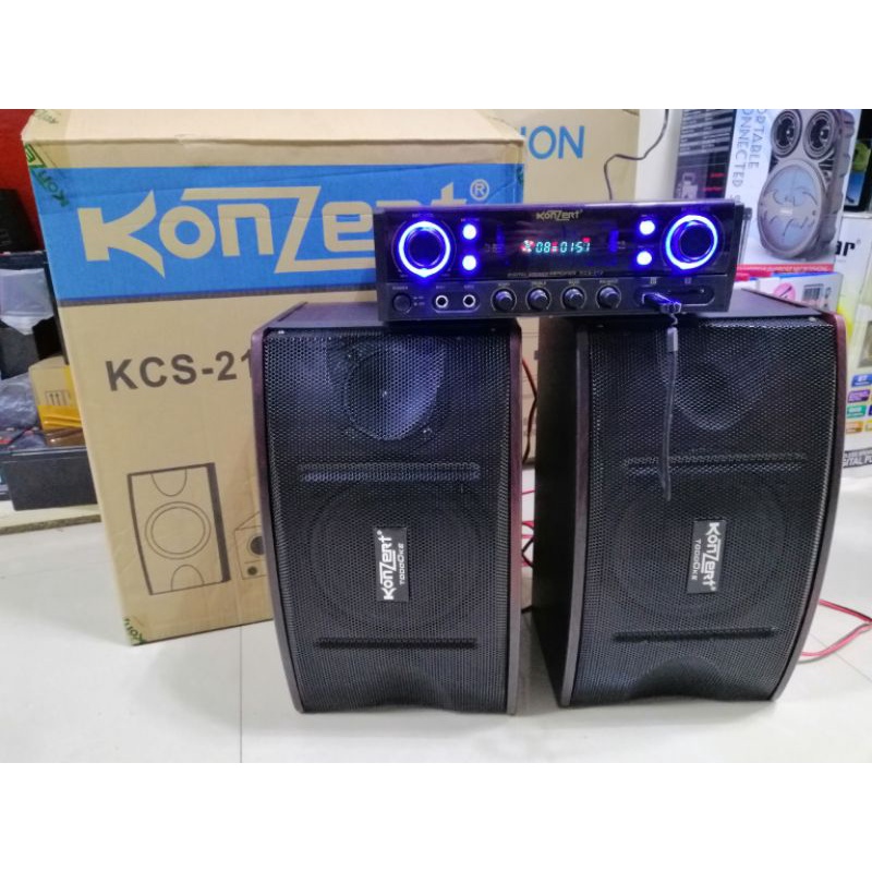 Konzert Kcs-212 todooke speaker system set 2way speakers bass reflex ...