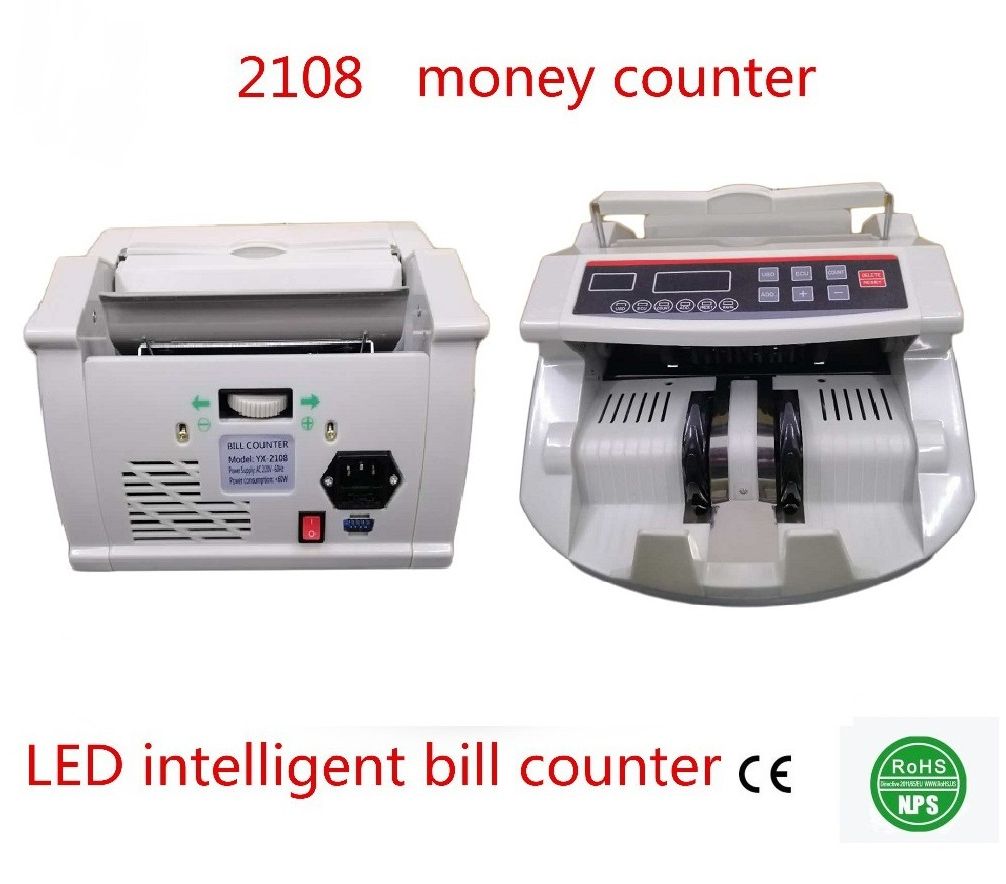 Money Counter with Alarm for Counterfeit Banknote CE ROHS Approved 7