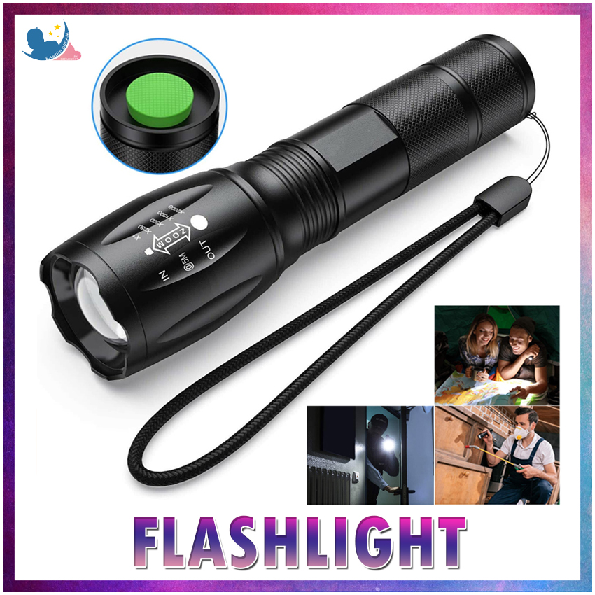 Military Flashlight 18650 sky wolf eye mount Grade Tactical 8000LM LED zoom 