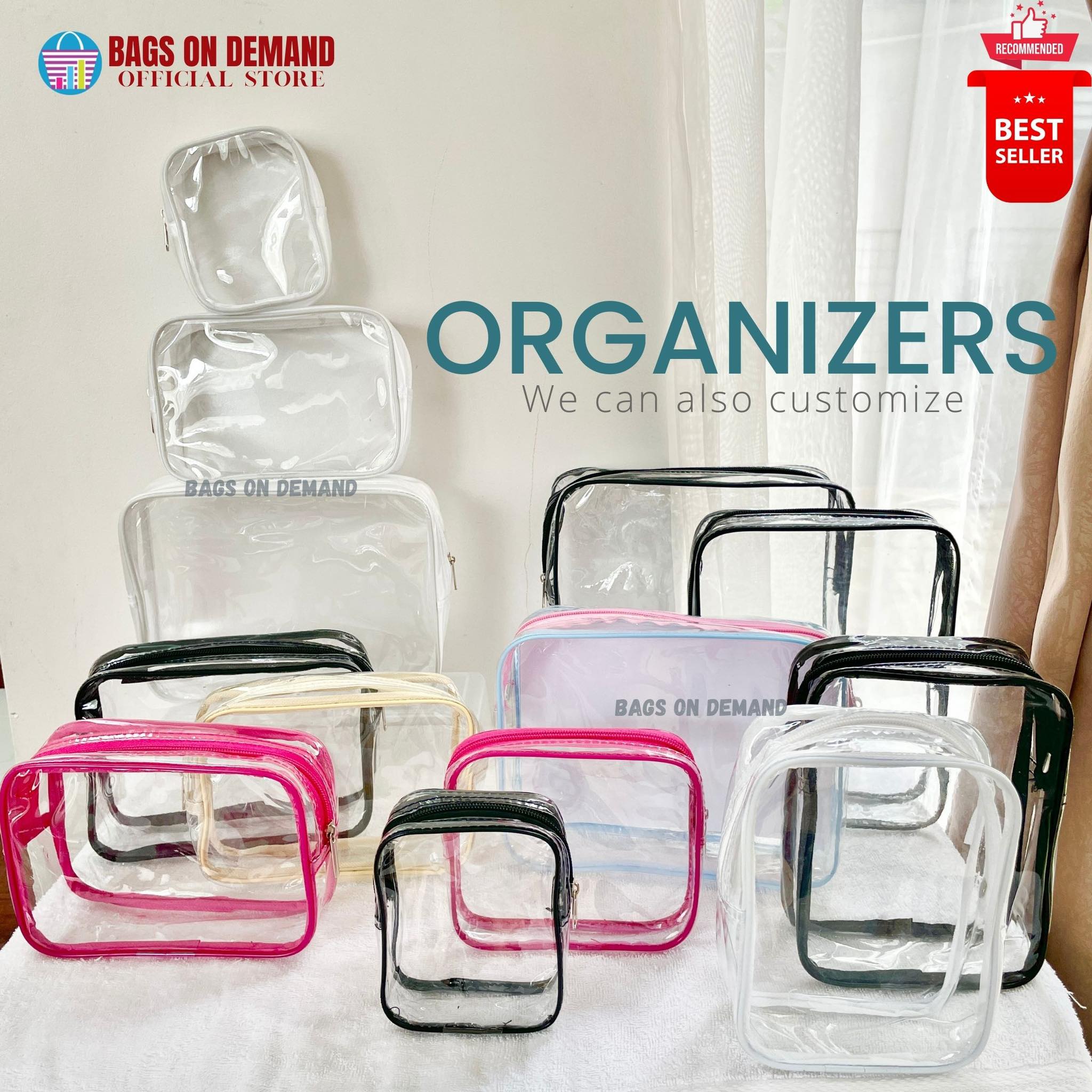 Cosmetic Pouch Transparent Travel Cosmetic Make up Toiletry Wash Bag - Main Image