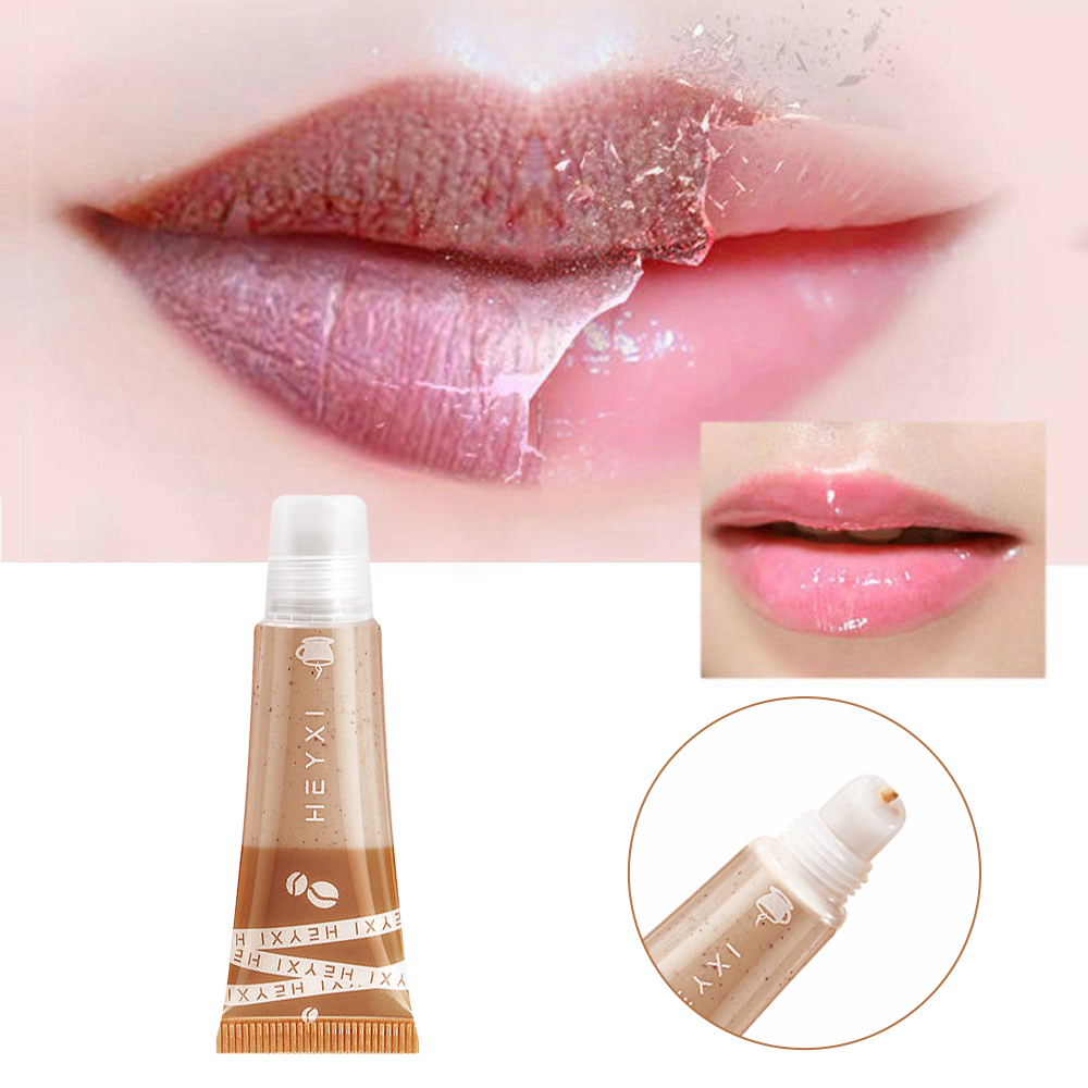 15g HEYXI Coffee lip scrub exfoliating, fading lip lines, moisturizing care lipstick dark lips