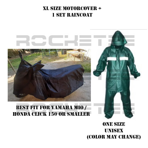 Motorcycle All Weather Proof Xl Size Motor Cover Thick Motorcover And 1 Set High Quality Rain Coat Raincoat Yamaha Mio 125 Mxi Lazada Ph - mio honda roblox id loud