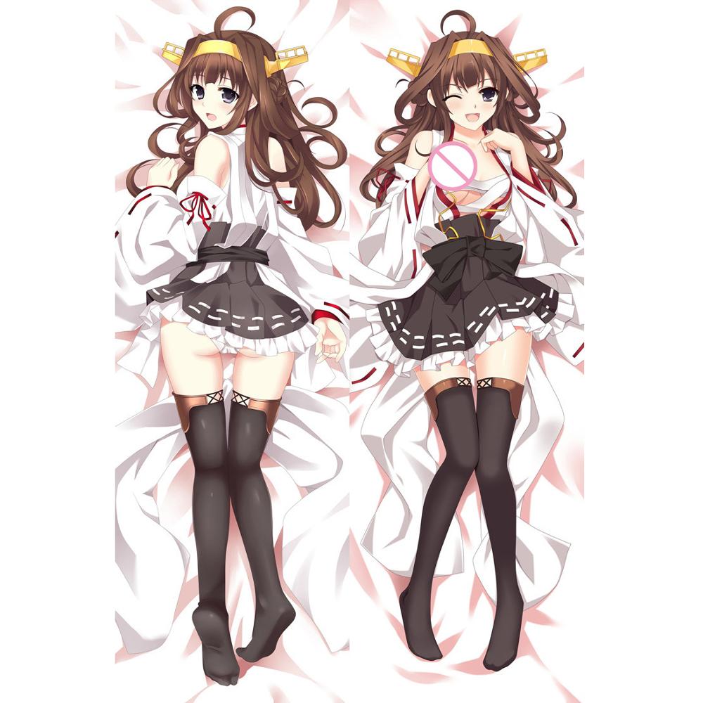 Kantai Collection Warship Anime Characters sexy girl kongou throw pillow  cover body Pillowcase Dakimakura