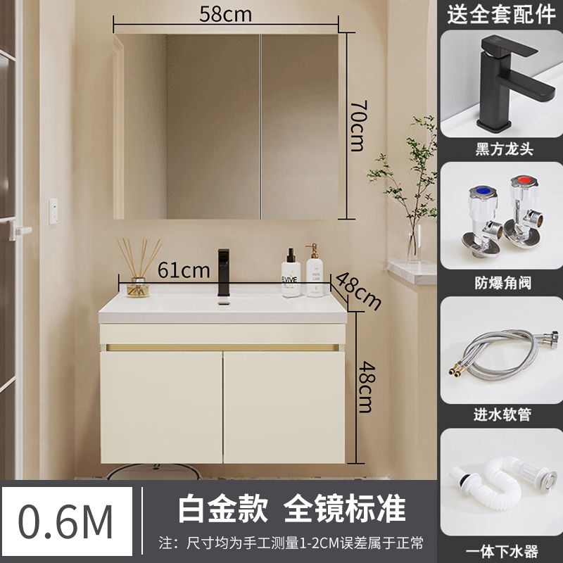 Solid wood bathroom, mirror toilet sink, sink, washbasin