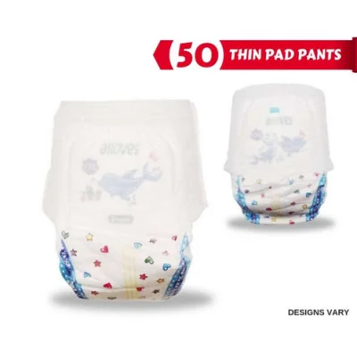 Free 2pcs 50pcs Korean Baby diaper Breathable Ultra thin and dry Unisex S M L XL XXL Pants Pull ups Random design