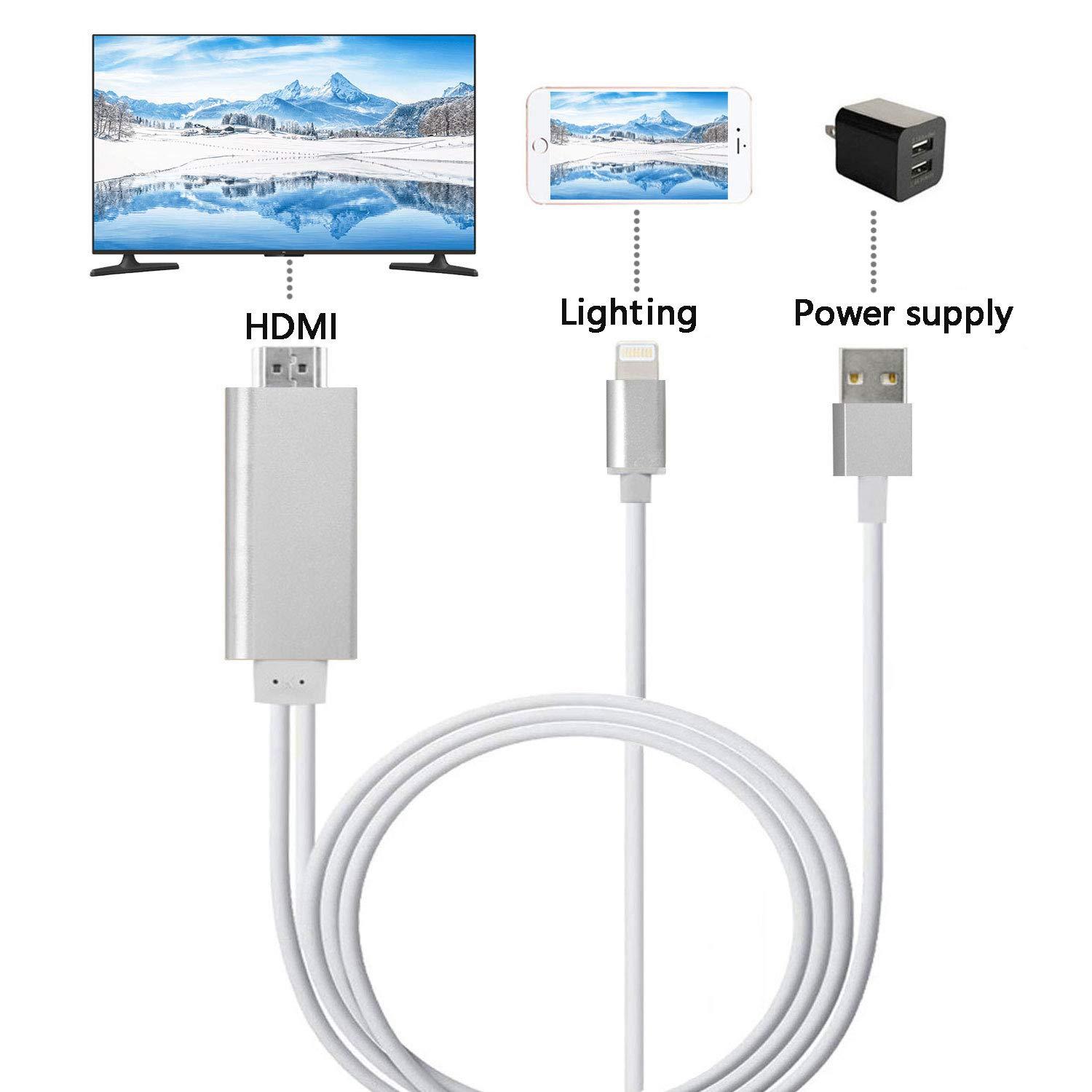 Lightning / Micro USB / Type C (3 EN 1) VERS HDMI Adaptateur Câble TV HDTV