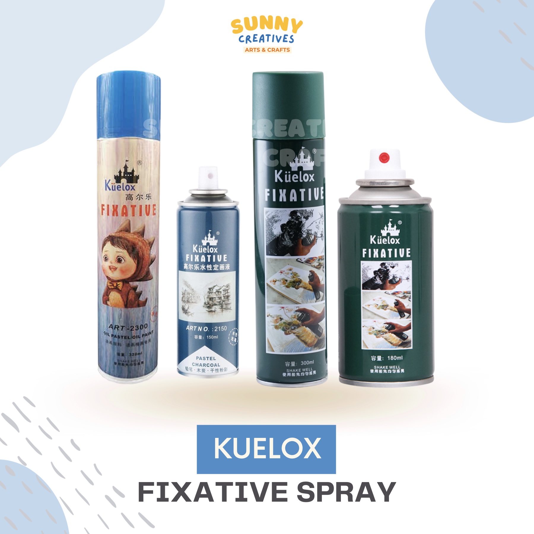 Kuelox Fixative Spray - 300ml