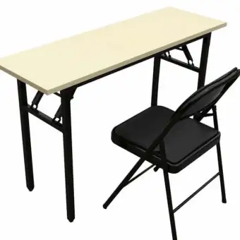 folding chair and table for study