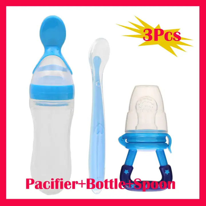 In Stock Elek 3pcs Baby Food Feeder Kit Infant Fruit Feeder