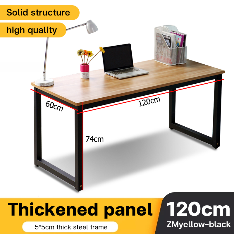 Gudia computer table office desks 1.6CM thick solid wood working table ...