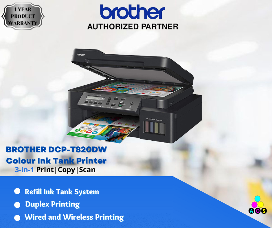 AOS Brother DCPT820DW Ink Tank Printer Lazada PH