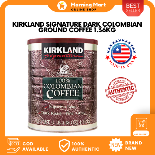 Kirkland Signature 100 Colombian Coffee, Dark Roast, 1.36 kg Lazada PH