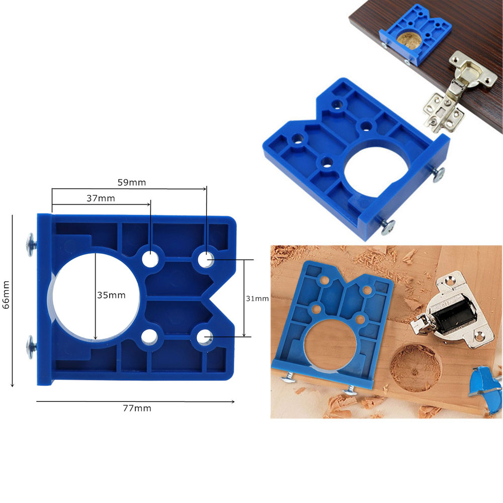 XXX 35mm Hinge Hole Jig Drill Guide Set DIY Woodworking Door Hole