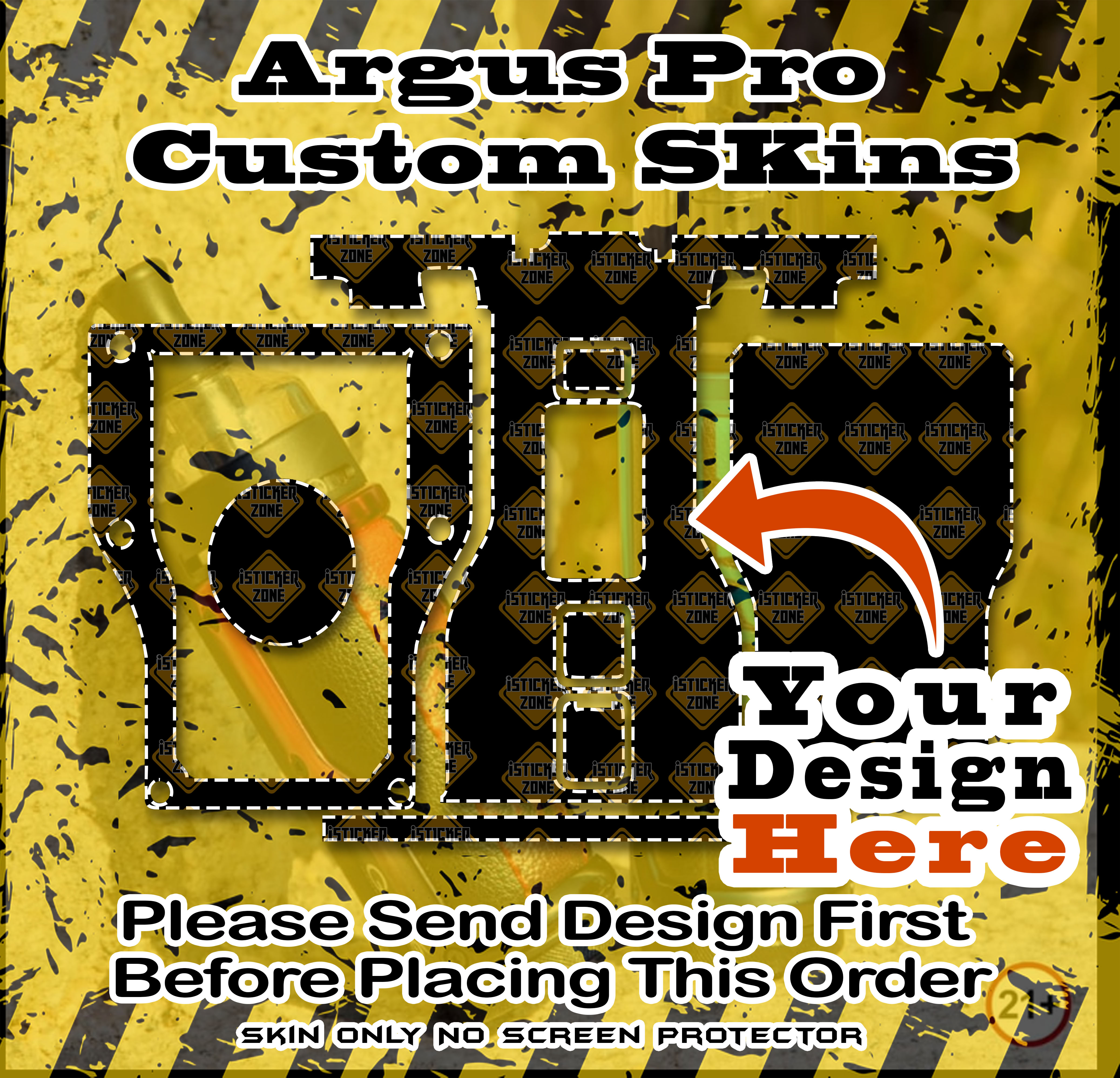 Argus Pro custom skin High Quality Vinyl Skins iSticker zone