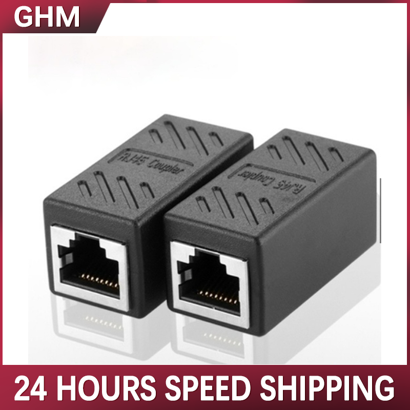 Female to female network lan connector adapter coupler extender rj45