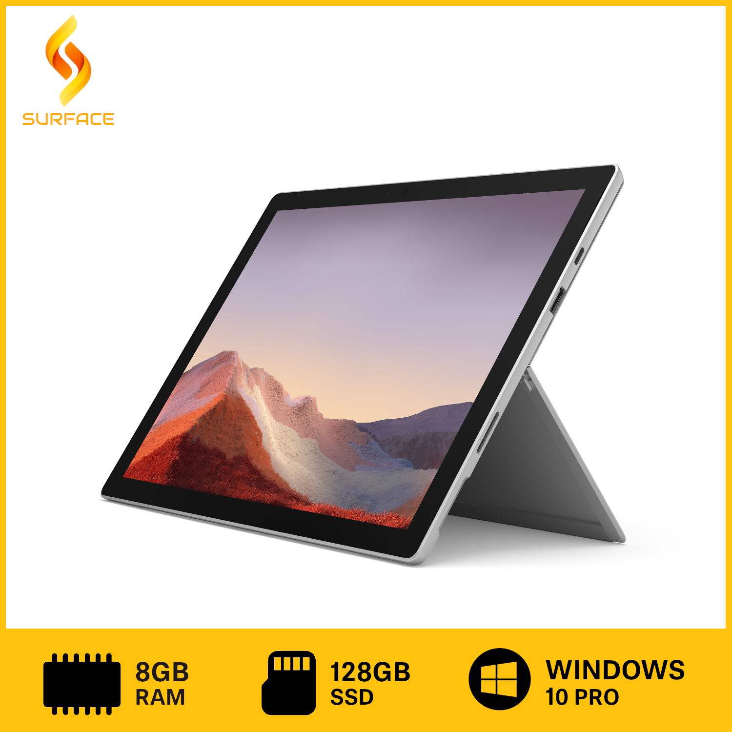 Microsoft Surface Pro 7 10th Gen Intel Core I5 128gb Ssd 8gb Ram Windows 10 Pro Platinum Lazada Ph