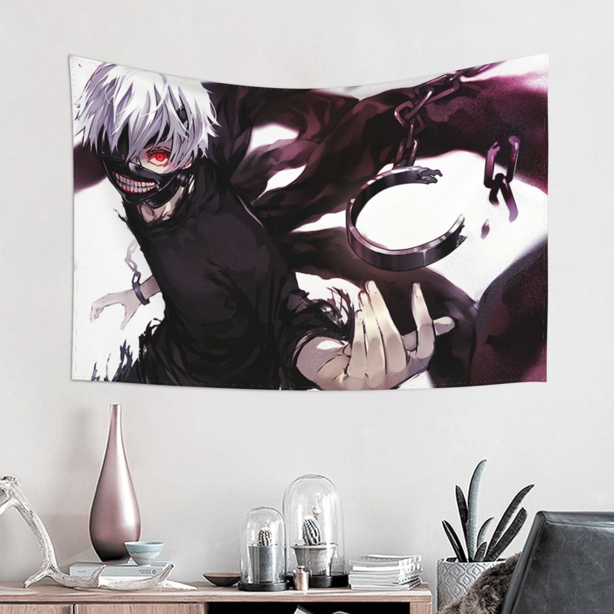 Tokyo Ghoul Wall Hanging Tapestry Psychedelic Bedroom Home Poster 
