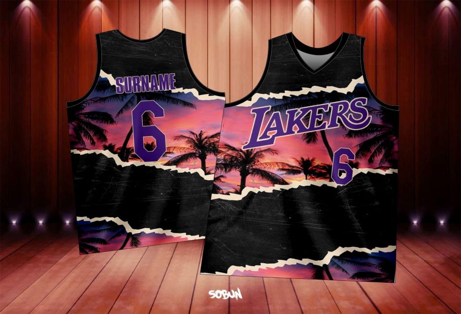 Basketball Lakers 42 Jersey Free Customize Of Name And Number Only Full