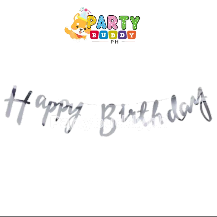 Happy Birthday Gold Rosegold And Silver Garland Lazada Ph