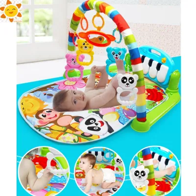 Baby Gym Play Mat 3 in 1 Fitness Music Lights Piano Girl Boy gift