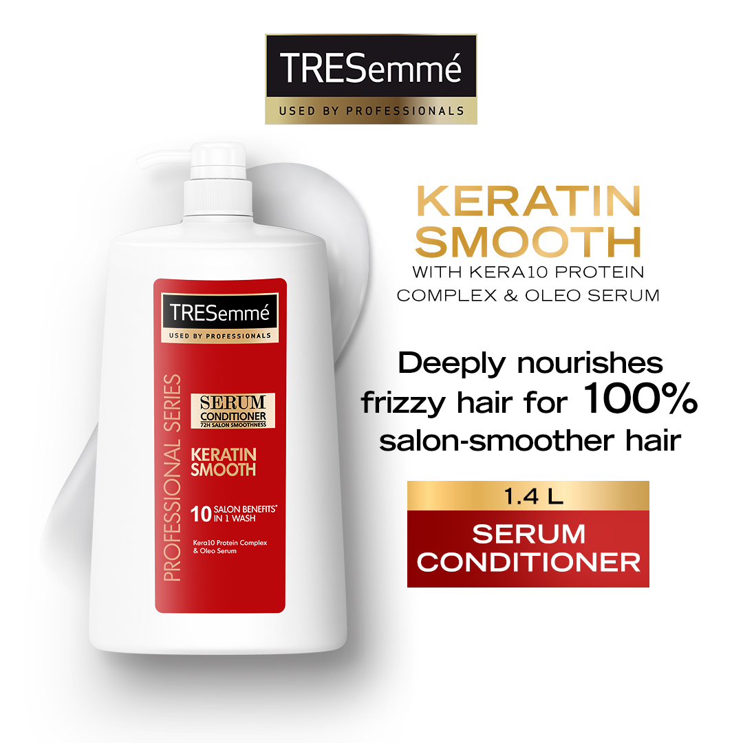 Tresemme Serum Conditioner Keratin Smooth With Kera10 Complex 1 4l